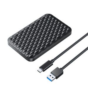 ORICO Type-C 2.5 inch Hard Drive Enclosure | Type-C | Max Capacity 4TB | SATA III | Type A to Type C | Sliding Cover |