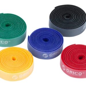 ORICO 1m Hook and Loop Cable Management Tie 5 Pack