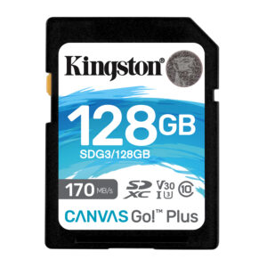 KINGSTON 128GB SDXC CANVAS GO PLUS 170R C10 UHS-I U3 V30