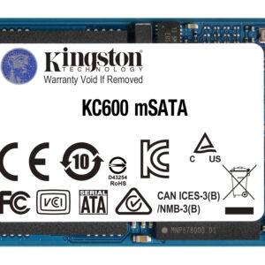 KINGSTON 256G SSD KC600 SATA3 MSATA