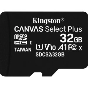 KINGSTON 32GB MICSDHC CANVAS SELECT PLUS 100R A1 C10 TWO PACK +  SINGLE ADP