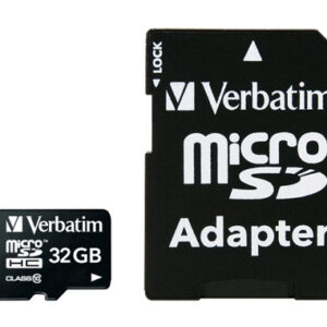 VERBATIM  32GB MICRO SDHC+ADAP CLASS10