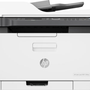 HP COLOUR LASERJET MFP 179FNW PRINT, COPY, SCAN AND FAX. (4PPM COLOR AND 18PPM IN MONO), 1-5 USERS MEMORY 128MB/800MHZ. CONTROL PANEL: 2-LINE LCD AND KEYPAD. MOBILE PRINTING: HP'S BEST-IN-CLASS MOBILE APP - HP SMART APP; MOPRIA; AIRPRINT 1.8 ENABLED; GOOGLE CLOUD PRINT. CONNECTIVITY: USB 2.0 HIGH-SPEED; WIRELESS; WI-FI DIRECT; ETHERNET. MANUAL DUPLEX. 40-SHEET ADF. APPLE AIRPRINT; MOBILE APPS; GOOGLE CLOUD PRINT; WI-FI DIRECT PRINTING