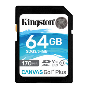 KINGSTON 64GB SDXC CANVAS GO PLUS 170R C10 UHS-I U3 V30