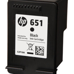 HP 651 BLACK INK CARTRIDGE - IA 5575 / 5645