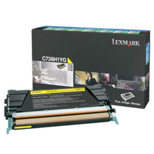 LEXMARK  C736H1YG YELLOW CARTRIDGE