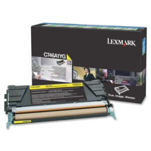 LEXMARK  C746A1YG YELLOW CARTRIDGE