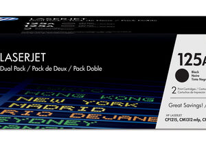 HP 125A BLACK TONER CARTRIDGE DUAL PCK