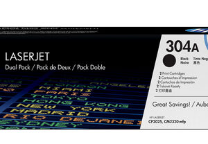 HP 304A BLACK TONER CARTRDGE DUAL PCK