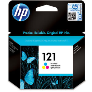 HP 121 TRI-COLOUR INK CARTRIDGE WITH V