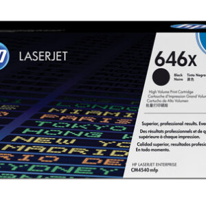 HP 646X HC BLACK TONER CARTRIDGE