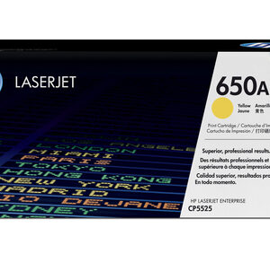 HP 650A COLOR LASERJET CP5525 YELLOW PRINT CARTRIDGE