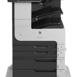 HP LASERJET ENTERPRISE 700 MFP M725Z 4IN1, PRINT, COPY, SCAN, FAX, 10-30 USERS,  A4/A3, PRINTS UP TO 41PPM A4 MONO, 100 SHEET ADF, 2 X 250 INPUT TRAYS,500 SHEET INLINE STAPLER/STACKER, 3 X 500 SHEET PAPER FEEDER AND STAND INTEGRATED NIC, COPY UP TO 40 CPM, SCAN UP TO 600 DPI,  FAX MEMORY UP TO 100 PAGES, WALK UP USB INPUT TO PRINT OR SAVE FROM DRIVE, 8.0-IN (20.3 CM) TOUCHSCREEN; LCD (COLOR GRAPHICS), SUPPLIES: HP 14A BLACK TONER - CF214A