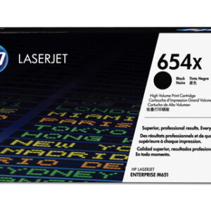 HP 654X HC BLACK TONER CARTRIDGE