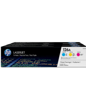 HP 126A TRIPACK TONER CARTRIDGES (CMY)