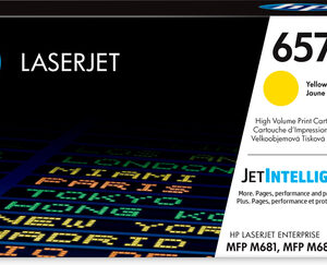 HP 657X HIGH YIELD YELLOW ORIGINAL LASERJET TONER