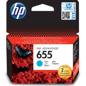 HP 655 CYAN INK CARTRIDGE