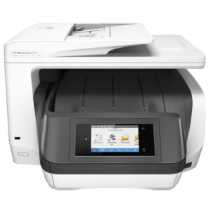 HP OFFICEJET PRO 8730 AIO, 4IN1 , PRINT, COPY, SCAN, FAX, 1-3 USERS, PRINT UP TO 22 PPM BLACK & P TO 18 PPM COLOR, PRINT UP TO1200 X 1200 OPTIMISED DPI ON PLAIN PAPER FROM 600 X 600 INPUT DPI BLACK; PRINT UP TO 2400X1200 OPTIMISED DPI ON HP ADVANCE PHOTO PAPER 600X600 DPI INPUT COLOUR, COPY UP TO 22 CPM BLACK ISO ( A4), COPY UP TO 16 CPM COLOUR ISO (A4), SCAN FLATBED, ADF, COLOUR FAX,  10.92 CM (4.3" )COLOUR GRAPHIC DISPLAY TOUCHSCREEN, STANDARD 1 USB 2.0; 1 HOST USB