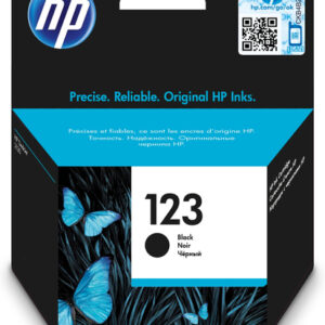 HP 123 BLACK INK CARTRIDGE