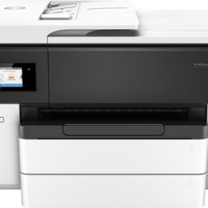 HP OFFICEJET PRO 7740 WF AIO PRINTER -  PRINT, COPY, SCAN, FAX, PRINT UP TO 22 PPM (BLACK) AND 18 PPM (COLOUR), PRINT UP TO 1200 X 1200 RENDERED DPI, COPY UP TO 18 CPM. HP 953 SETUP. SUPPLIES: BLACK OFFICEJET INK CARTRIDGE (~745 PAGES); HP 953 SETUP CYAN OFFICEJET INK CARTRIDGE, HP 953 SETUP MAGENTA OFFICEJET INK CARTRIDGE, HP 953 SETUP YELLOW OFFICEJET INK CARTRIDGE: COMPOSITE YIELD (~400 PAGES) A3 PRINTING, A3 SCANNING ON FLATBED ONLY.