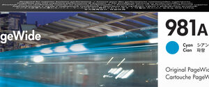 HP 981A CYAN ORIGINAL PAGEWIDE CARTRIDGE
