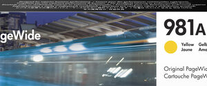 HP 981A YELLOW ORIGINAL PAGEWIDE CARTRIDGE