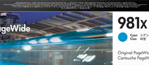 HP 981X CYAN ORIGINAL PAGEWIDE CARTRIDGE