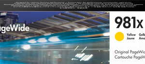 HP 981X YELLOW ORIGINAL PAGEWIDE CARTRIDGE