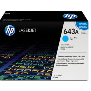 HP 643A COLOR LASERJET 4700 CYAN PRINT CARTRIDGE