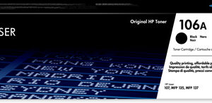 HP #106A BLACK ORIGINAL LASER TONER CARTRIDGE