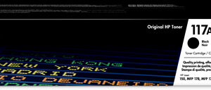 HP #117A BLACK ORIGINAL LASER TONER CARTRIDGE