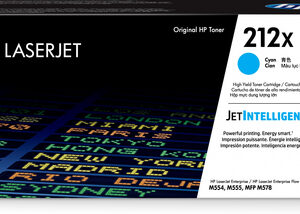HP 212X HIGH YIELD CYAN ORIGINAL LASERJET TONER CARTRIDGE