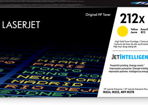 HP 212X HIGH YIELD YELLOW ORIGINAL LASERJET TONER CARTRIDGE